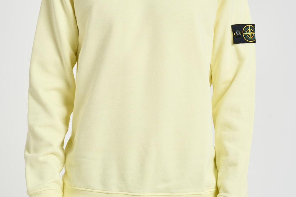 Felpa uomo girocollo gialla 6100060 S0051V003C STONE ISLAND 