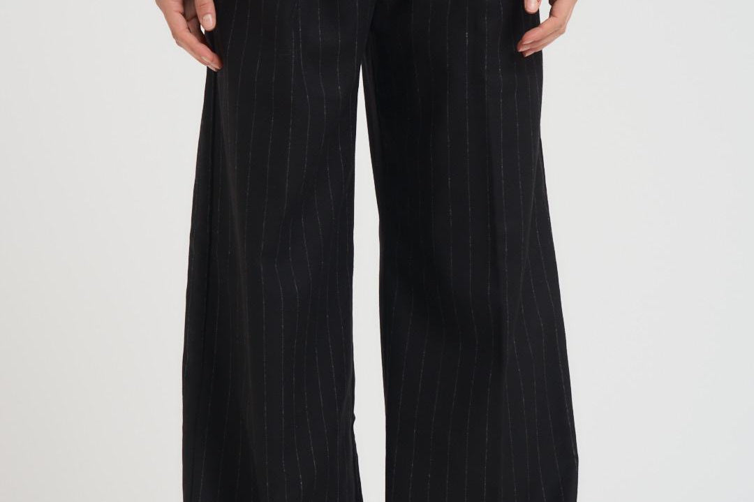 Pantalone donna sartoriale nero 14317 8002NOIR FORTE FORTE 