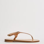 Sandalo donna infradito cammello K5867 CUOIO EMANUELA CARUSO CAPRI 