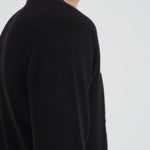 Maglia uomo girocollo con ricamo nera HERON STMORITZD00EMB MC2 SAINT BARTH 