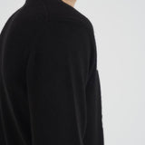 Maglia uomo girocollo con ricamo nera HERON STMORITZD00EMB MC2 SAINT BARTH 