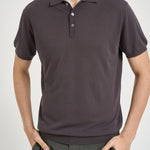 Polo uomo in maglia grigio antracite M060526 197 ACCADEMIE TESSILI 
