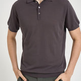 Polo uomo in maglia grigio antracite M060526 197 ACCADEMIE TESSILI 