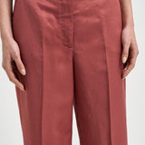 Pantaloni donna dritto rosso mattone A04210D 01926124 PESERICO 