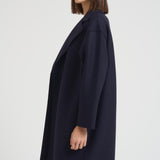 Cappotto donna doppiopetto blu AC1487 MLK358 HARRIS WHARF LONDON 