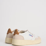 Sneakers donna Medalist panna, beige e cammello AULW LS02 AUTRY 