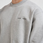 Felpa uomo girocollo grigia crew neck M00018105 GREYMEL SAMSØE SAMSØE 