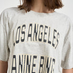 T-shirt donna girocollo grigio melange 12557 GRM1GREY MELANGE ANINE BING 