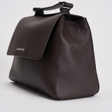 Borsa donna Sveva Soft Piccol a mano in pelle con tracolla moro B01999SOF TMORO ORCIANI 