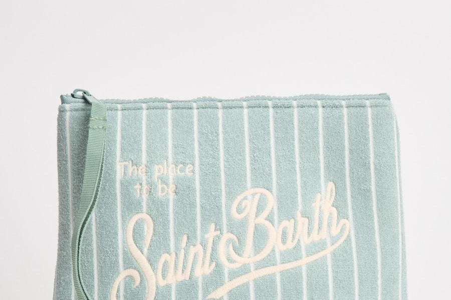 Pochette donna Aline in spugna a righe ALINESPONGE 02811L MC2 SAINT BARTH 