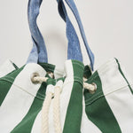 Borsa uomo a righe verde TRAVELBAG STRIPESPOPV51 MC2 SAINT BARTH 