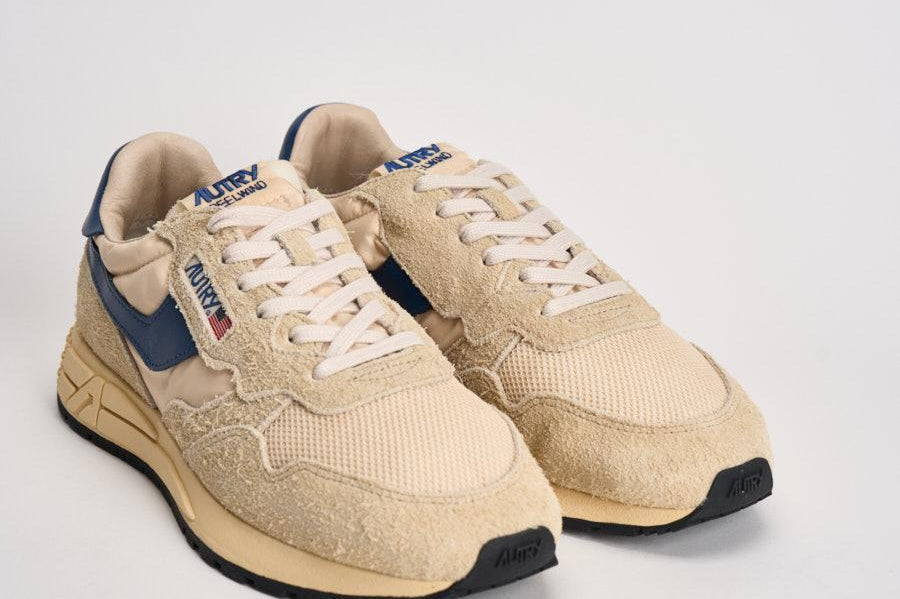 Sneakers reelwind low uomo beige e blu WWLM UT27 AUTRY 