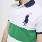 Polo uomo a righe bianca 710969619 001 RALPH LAUREN 