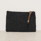 Pochette donna Ampy in rafia nera AMPY BLACK IBELIV 
