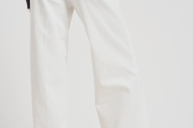 Pantalone in gabardina di cotone stretch A04736T3 003 PESERICO 