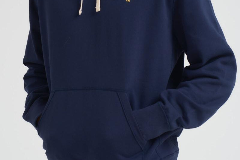 Felpa uomo con cappuccio blu 710P02442 003 RALPH LAUREN 