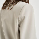 Giacca donna monopetto grigia 106762A18E DEDDYI18 PINKO 