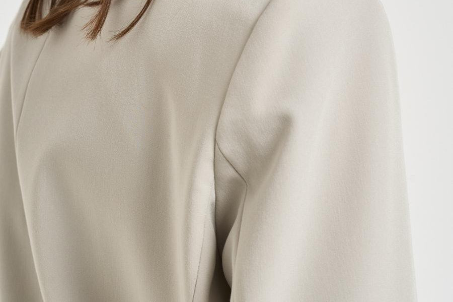 Giacca donna monopetto grigia 106762A18E DEDDYI18 PINKO 