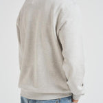 Felpa uomo mezza zip grigio chiaro 1000665 230 LES DEUX 