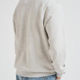 Felpa uomo mezza zip grigio chiaro 1000665 230 LES DEUX 