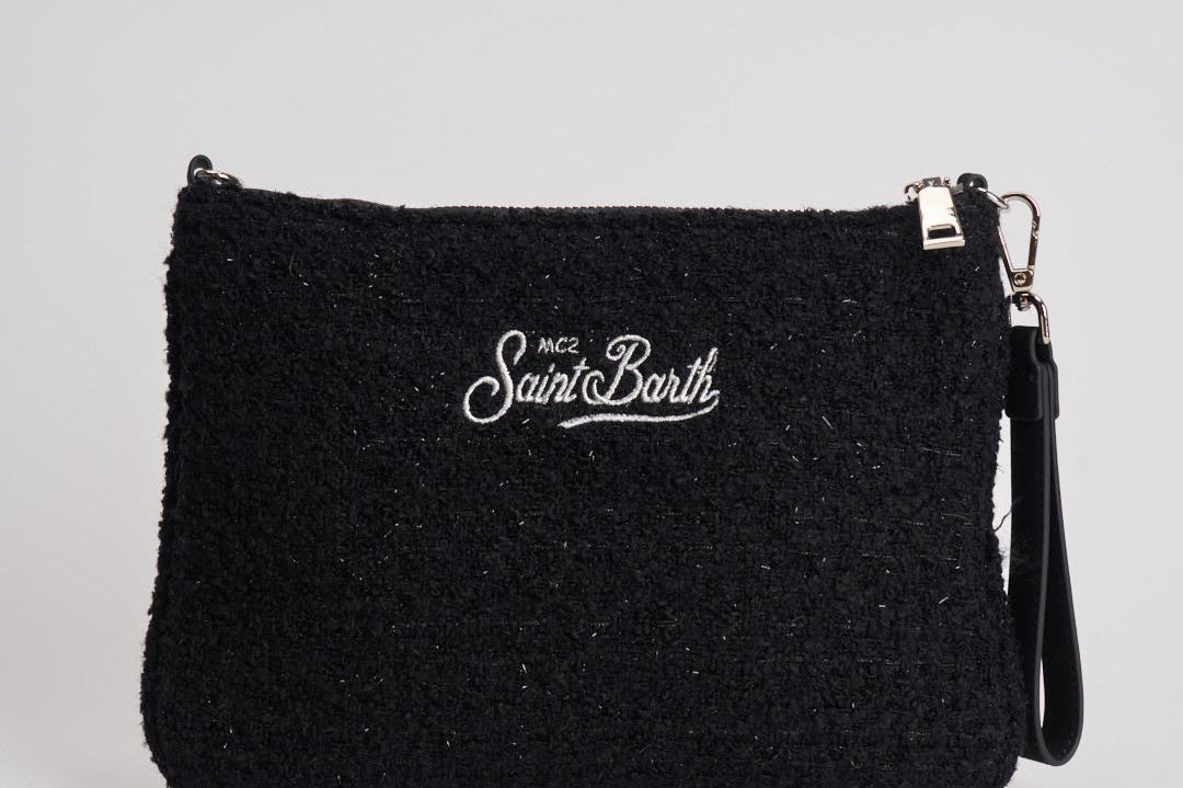 Pochette donna Parisienne Tweed nero PARISIENNE TWEED00 MC2 SAINT BARTH 