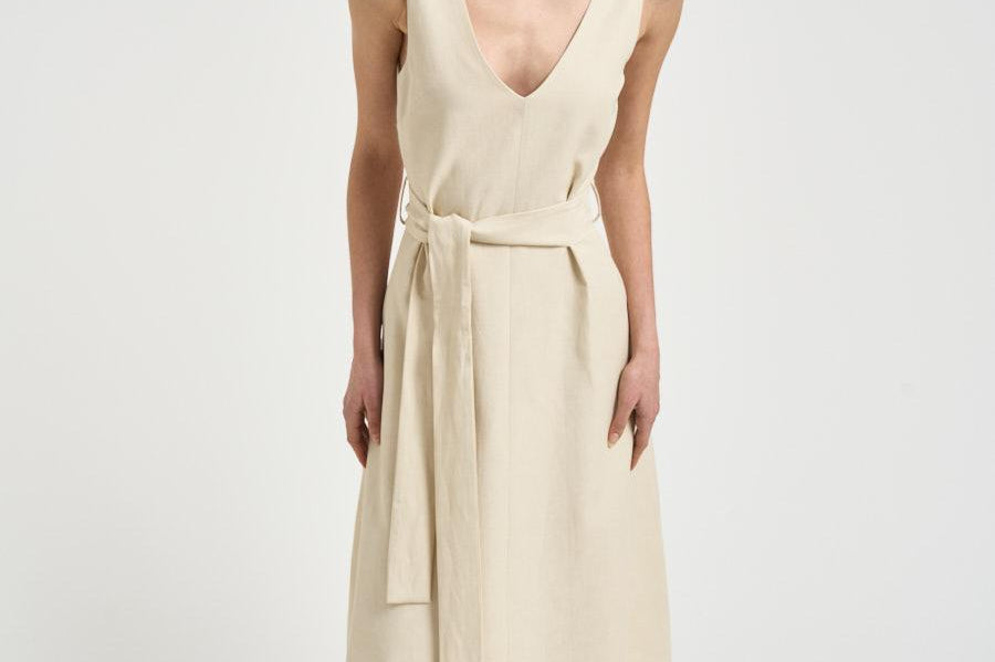 Abito donna midi panna D726155 RAISA26003 P.a.r.o.s.h. 