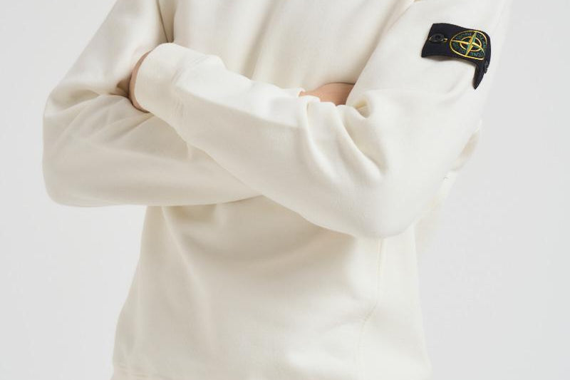 Felpa uomo girocollo bianca 6100028 S0A20V0093 STONE ISLAND 