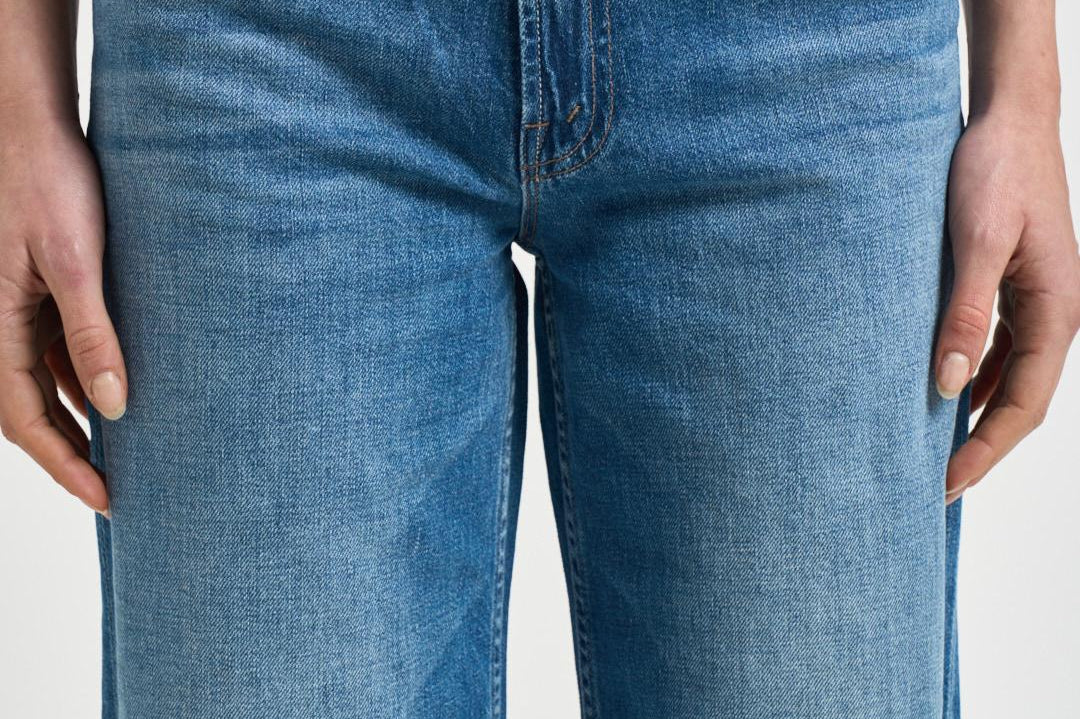 Jeans donna Rerun in denim blu 12488 1230HUF MOTHER 