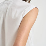 Camicia donna smanicata bianca A06733 8928C01C PESERICO 