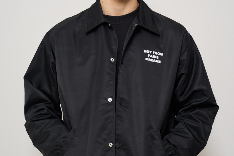 Giacca uomo in nylon nera JT183 PA014BL DROLE DE MONSIEUR 