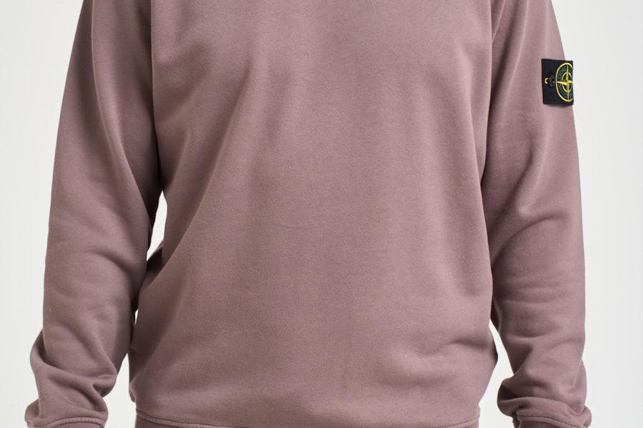 Felpa uomo girocollo lilla 6100060 S0051V008F STONE ISLAND 