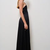 Abito donna lungo Lindsey nero 625SS6610S BLACK DANAME 