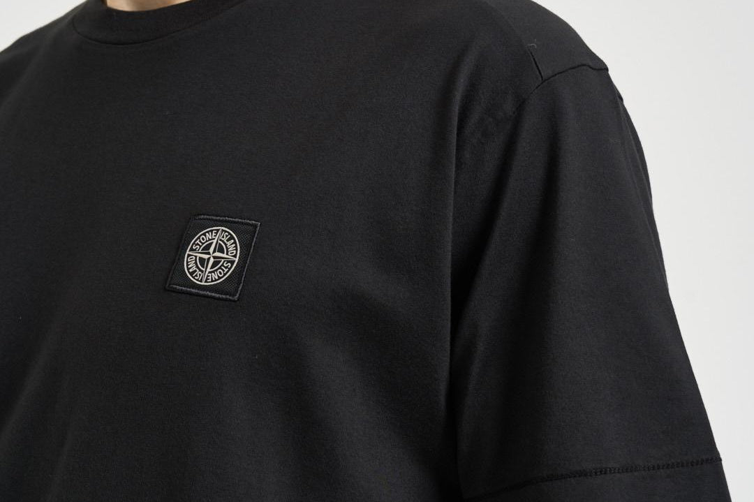 T-shirt uomo girocollo nera 2100027 S0013V0029 STONE ISLAND 