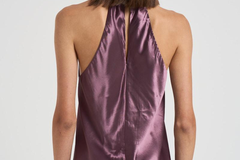 Top Zeyne in raso donna T180959A MAUVE THE ANDAMANE 