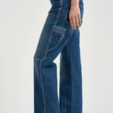 Jeans donna Jeyda in denim blu medio PA0625FA D1H01I30BU ISABEL MARANT 