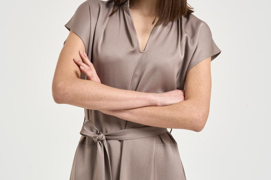 Abito donna chemisier tortora 31325 0340TAUPE FILIPPA K 