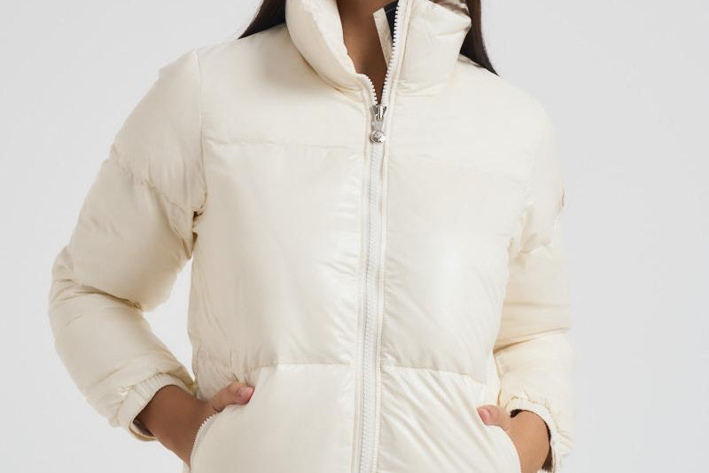 Piumino Goldin donna bianco HWY038 1025 PYRENEX 