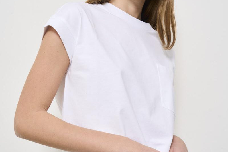 T-shirt donna girocollo bianca F5SW62 A01 LIVIANA CONTI 