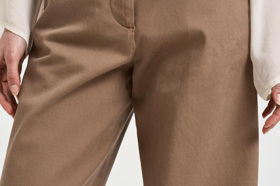 Pantalone donna dritto tortora NAN24 TORTORA NINE IN THE MORNING 