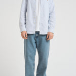 Camicia uomo a righe celeste 710549084 009 RALPH LAUREN 