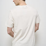T-shirt uomo girocollo avorio GMP01220 P00188111421 GOLDEN GOOSE 
