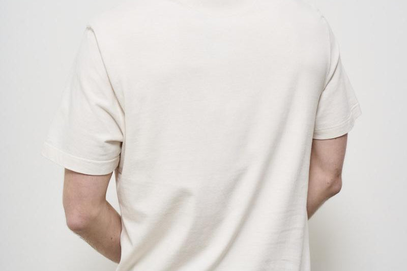 T-shirt uomo girocollo avorio GMP01220 P00188111421 GOLDEN GOOSE 