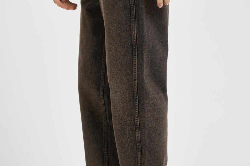 Jeans uomo in denim vissuto marrone 100499 16BARK REPRESENT 