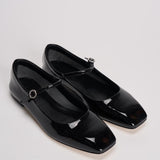 Ballerina in pelle finitura lucida FLRAZS08FL BLACK AEYDE 