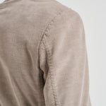 Giacca uomo doppiopetto in velluto grigio chiaro GL7251TL 387858P SANTANIELLO 