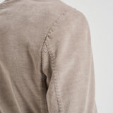 Giacca uomo doppiopetto in velluto grigio chiaro GL7251TL 387858P SANTANIELLO 