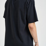 T-shirt uomo girocollo nera TT04012 6006BLACKWHITEYELLOW RHUDE 