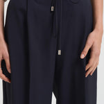 Pantaloni donna gamba dritta blu notte N87 N08 LIVIANA CONTI 