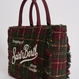 Borsa donna Colette Tweed verde e bordeaux COLETTETWD CK4551 MC2 SAINT BARTH 