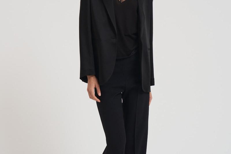 Blazer monopetto donna 14059BIS 8007NERO FORTE FORTE 